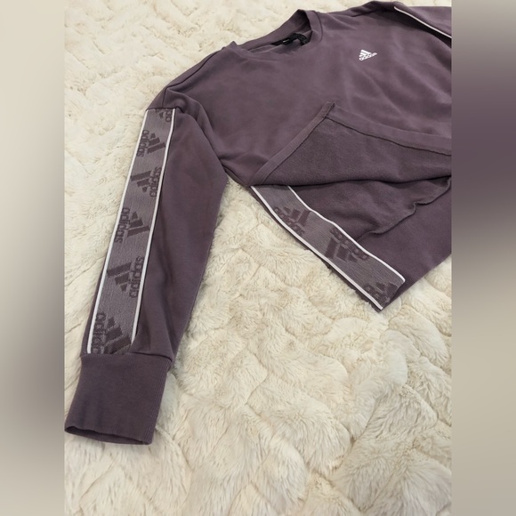 NWOT Never Worn XSmall Adidas purple long sleeved sweater - Picture 7 of 8